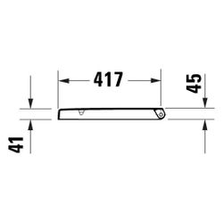 Duravit Univavo WC-Sitz D-shaped Weiß, 374x51x432mm, mit Absenkautomatik, Sitzgarni... DURAVIT-0024190000 4067116360752 (Abb. 1)