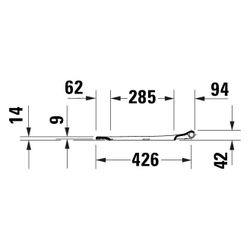 Duravit Univavo WC-Sitz eckig Weiß, 355x49x448mm, mit Absenkautomatik, Sitzgarnitur... DURAVIT-0023890000 4067116345247 (Abb. 1)