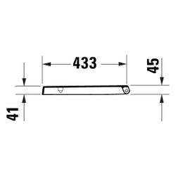 Duravit Univavo WC-Sitz eckig Weiß, 355x49x448mm, mit Absenkautomatik, Sitzgarnitur... DURAVIT-0023890000 4067116345247 (Abb. 1)