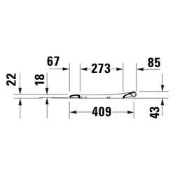 Duravit Univavo WC-Sitz D-shaped Weiß, 368x51x432mm, mit Absenkautomatik, Sitzgarni... DURAVIT-0023590000 4067116345117 (Abb. 1)