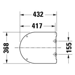 Duravit Univavo WC-Sitz D-shaped Weiß, 368x51x432mm, mit Absenkautomatik, Sitzgarni... DURAVIT-0023590000 4067116345117 (Abb. 1)