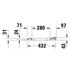 Duravit Univavo WC-Sitz D-shaped Weiß, 377x50x455mm, mit Absenkautomatik, Sitzgarni... DURAVIT-0023490000 4067116345094 (Abb. 1)