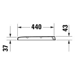 Duravit Univavo WC-Sitz D-shaped Weiß, 377x50x455mm, mit Absenkautomatik, Sitzgarni... DURAVIT-0023490000 4067116345094 (Abb. 1)