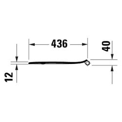 Duravit Univavo WC-Sitz D-shaped Weiß, 368x47x451mm, mit Absenkautomatik, Sitzgarni... DURAVIT-0023390000 4067116345087 (Abb. 1)