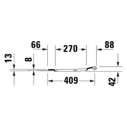 Duravit Univavo WC-Sitz D-shaped Weiß, 364x45x421mm, mit Absenkautomatik, Sitzgarni... DURAVIT-0023290000 4067116345063 (Abb. 1)