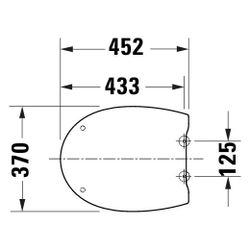 Duravit Univavo WC-Sitz oval Weiß, 370x48x451mm, mit Absenkautomatik, Sitzgarnitur ... DURAVIT-0023190000 4067116345056 (Abb. 1)