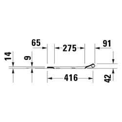 Duravit Univavo WC-Sitz D-shaped Weiß, 367x45x438mm, mit Absenkautomatik, Sitzgarni... DURAVIT-0022990000 4067116345049 (Abb. 1)