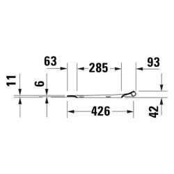Duravit Univavo WC-Sitz eckig Weiß, 350x45x448mm, mit Absenkautomatik, Sitzgarnitur... DURAVIT-0022890000 4067116345025 (Abb. 1)