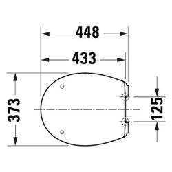 Duravit Univavo WC-Sitz oval Weiß, 373x50x448mm, mit Absenkautomatik, Sitzgarnitur ... DURAVIT-0022790000 4067116344905 (Abb. 1)