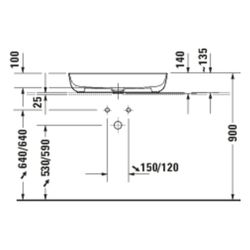 Duravit Luv Aufsatzbecken 700mm, Weiß Hochglanz, DuraCeram, Oval, ohne Überlauf und... DURAVIT-0379700000 4053424900926 (Abb. 1)