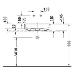 Duravit Balcoon Aufsatzbecken 550mm, Clay Terra Matt, DuraShield, Oval, ohne ÜL und... DURAVIT-241055AM79 4067116438499 (Abb. 1)