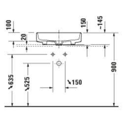 Duravit Balcoon Aufsatzbecken 550mm, Clay Terra Matt, DuraShield, Oval, ohne ÜL und... DURAVIT-241055AM79 4067116438499 (Abb. 1)