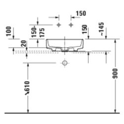 Duravit Balcoon Aufsatzbecken 450mm, Weiß Hochglanz, DuraShield, rund, ohne ÜL und ... DURAVIT-240945AA79 4067116435481 (Abb. 1)