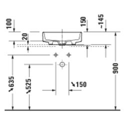 Duravit Balcoon Aufsatzbecken 450mm, Weiß Hochglanz, DuraShield, rund, ohne ÜL und ... DURAVIT-240945AA79 4067116435481 (Abb. 1)