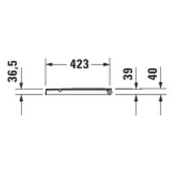 Duravit Balcoon WC-Sitz D-shaped Weiß Seidenmatt, 374x40x438mm, ohne Absenkautomati... DURAVIT-0027713200 4067116454901 (Abb. 1)
