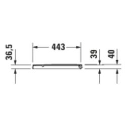 Duravit Balcoon WC-Sitz D-shaped Weiß, 374x40x458mm, ohne Absenkautomatik, Sitzgarn... DURAVIT-0027610000 4067116454802 (Abb. 1)