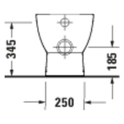 Duravit D-Code Stand WC 480x370x400mm Weiß Hochglanz 45/3l Tiefspüler rimless waage... DURAVIT-2036090000 4067116338386 (Abb. 1)