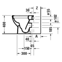 Duravit D-Code Stand WC 480x370x400mm Weiß Hochglanz 45/3l Tiefspüler rimless waage... DURAVIT-2036090000 4067116338386 (Abb. 1)