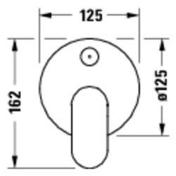 Duravit Wave Einhebelmischer Unterputz Set, 2 Verbraucher, Mattschwarz, 24l/min, ... DURAVIT-WA4210008046 4067116463767 (Abb. 1)