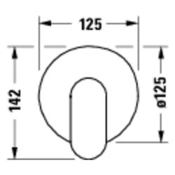 Duravit Wave Einhebelmischer Unterputz Set, 1 Verbraucher, Edelstahl gebürstet, 1... DURAVIT-WA4210007070 4067116433975 (Abb. 1)