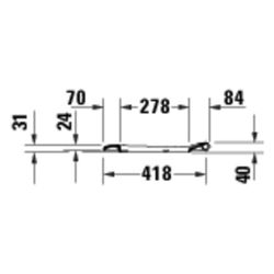Duravit D-Code WC-Sitz Weiß Hochglanz, 374x41x433mm, ohne Absenkautomatik... DURAVIT-0028210000 4067116416770 (Abb. 1)