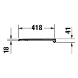 Duravit D-Code WC-Sitz Weiß Hochglanz, 374x41x433mm, ohne Absenkautomatik... DURAVIT-0028210000 4067116416770 (Abb. 1)