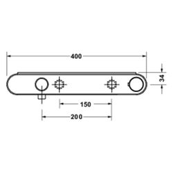 Duravit Thermostatarmaturen Brausethermostat Aufputz Mattschwarz Anschlussart S-A... DURAVIT-TH4220001046 4067116472585 (Abb. 1)
