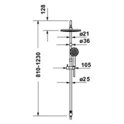 Duravit Shower System Reno MinusFlow, Chrom... DURAVIT-UV4322002010 4067116476071 (Abb. 1)