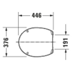 Duravit WC-Sitz, Bahamabeige Hochglanz 376x43x446mm, ohne Absenkautomatik, Edelstah... DURAVIT-0064204100 4021534006074 (Abb. 1)