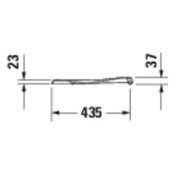 Duravit WC-Sitz, Bahamabeige Hochglanz 376x43x446mm, ohne Absenkautomatik, Edelstah... DURAVIT-0064204100 4021534006074 (Abb. 1)