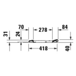 Duravit D-Code WC-Sitz Weiß Hochglanz, 360x40x440mm, mit Absenkautomatik, Sitzgarni... DURAVIT-0028490021 4067116416831 (Abb. 1)