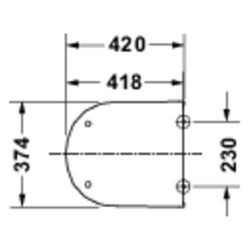 Duravit D-Code WC-Sitz Weiß Hochglanz, 360x40x420mm, mit Absenkautomatik, Sitzgarni... DURAVIT-0028390000 4067116467260 (Abb. 1)