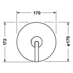 Duravit Balcoon Einhebel-Brausemischer Unterputz, 1 Verbraucher, Mattschwarz, 170... DURAVIT-BA4210010046 4067116481846 (Abb. 1)