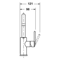 Duravit Balcoon Einhebel-Waschtischmischer FreshStart und MinusFlow, Chrom, 5,5l/... DURAVIT-BA1100002010 4067116470413 (Abb. 1)