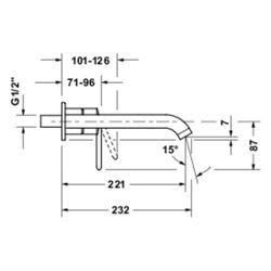 Duravit Balcoon Einhebel-Waschtischmischer MinusFlow, Chrom 4l/min, Hebelgriff, A... DURAVIT-BA1070004010 4067116470376 (Abb. 1)