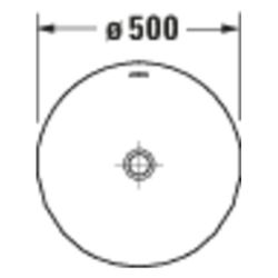 Duravit White Tulip Freistehender Waschtisch 500x500x900mm, bodenstehend, WonderGl... DURAVIT-27035000701 4063382015433 (Abb. 1)