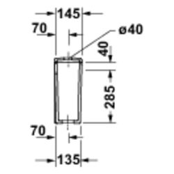 Duravit D-Code Spülkasten aus Keramik 145x390x360mm Weiß 6/3l Dual Flush Wasserans... DURAVIT-09531000052 4067116470956 (Abb. 1)