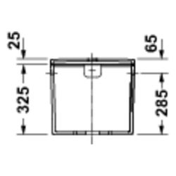 Duravit D-Code Spülkasten aus Keramik 145x390x360mm Weiß 6/3l Dual Flush Wasserans... DURAVIT-09530000052 4067116470925 (Abb. 1)