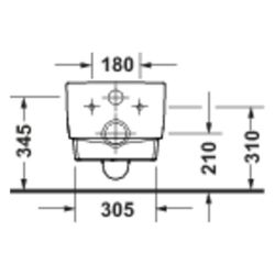 Duravit Balcoon Wand-WC 540x370x360mm Weiß Seidenmatt 45l DuraShield Tiefspüler rim... DURAVIT-290609AC00 4067116443042 (Abb. 1)