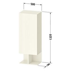 Duravit Balcoon Halbhochschrank Dekor 360x500x1320mm Schieferbraun Strukturier... DURAVIT-BA1302RJGIG0000 4067116474336 (Abb. 1)