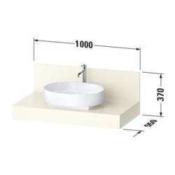 Duravit Balcoon Konsole 550x1000x370mm Sandbeige Matt ohne Konsolenträger 1 Au... DURAVIT-BA90570IEIE0000 4067116473971 (Abb. 1)