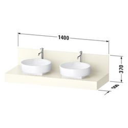 Duravit Balcoon Konsole 550x1400x370mm Umbra Matt ohne Konsolenträger 2 Aussch... DURAVIT-BA90610IFIF0000 4067116474183 (Abb. 1)