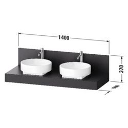 Duravit Balcoon Konsole 550x1400x370mm Concrete Struktur Matt ohne Konsolenträ... DURAVIT-BA90680ICIC0000 4067116480085 (Abb. 1)