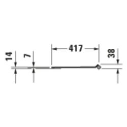 Duravit DuraStyle WC-Sitz D-shaped, Weiß HG 359x43x433mm mit Absenkautomatik, Sitzg... DURAVIT-0063790000 4021534856549 (Abb. 1)