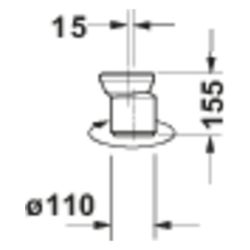 Duravit Vario-Anschluss-Set für WC, Universal-Abgang, inklusive Excenter... DURAVIT-0014220000 4021534000249 (Abb. 1)