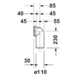 Duravit Vario-Anschluss-Set für WC, Universal-Abgang, inklusive Excenter... DURAVIT-0014220000 4021534000249 (Abb. 1)