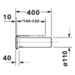 Duravit Vario-Anschluss-Set für WC, Universal-Abgang, inklusive Excenter... DURAVIT-0014220000 4021534000249 (Abb. 1)