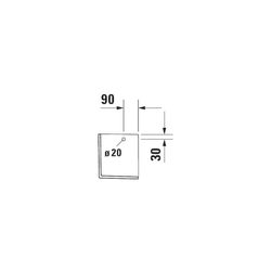 Duravit Happy D.2 Halbsäule aus Keramik 280x180x280mm, Weiß Hochglanz, wandhängend,... DURAVIT-0858320000 4021534855856 (Abb. 1)