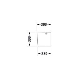 Duravit ME by Starck Halbsäule aus Keramik 300x170x300mm, Weiß Hochglanz, wandhäng.... DURAVIT-0858400000 4053424034850 (Abb. 1)