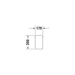 Duravit ME by Starck Halbsäule aus Keramik 300x170x300mm, Weiß Hochglanz, wandhäng.... DURAVIT-0858400000 4053424034850 (Abb. 1)